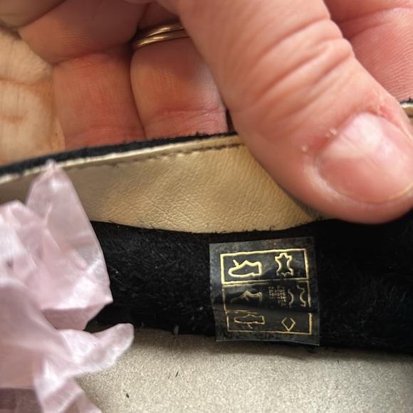 David Tyler Espadrille Flats black leather very soft made in Spain - Picture 6 of 6